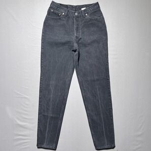 Vintage Levis 544 Jeans‎ Womens 11 Black Button Fly High Rise Made in USA 90s